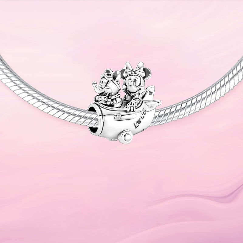 VALGACLS Mom Wife Daughter Love Heart Wedding Rings Charms 925 Sterling Silver Charms for Bracelets Necklace Valentine's Day Mother's Day Jewelry Charm for Women - Image 2